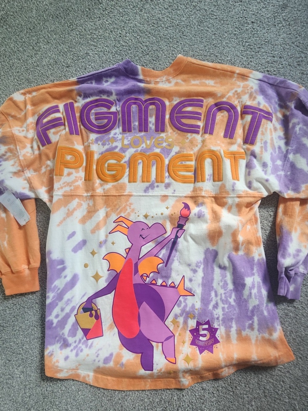 EPCOT Figment Orange and Purple Festival Spirit Jersey  5th anniversary